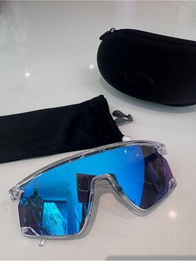 NEW Oakley BXTR Prizm Sapphire Clear Sunglasses OO9280 + Case